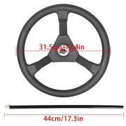 DURAFORCE NEW 13.5" Boat Wheel & 13ft Rotary Steering Kit Outboard SS13713