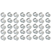 DURAFORCE 33mm ABS Chrome Bullet Lug Nut Covers Push-On for Semi Truck 40 Pack