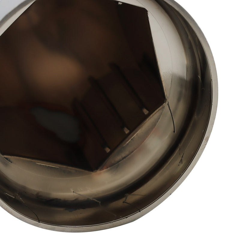 DURAFORCE 33mm ABS Chrome Bullet Lug Nut Covers Push-On for Semi Truck 40 Pack