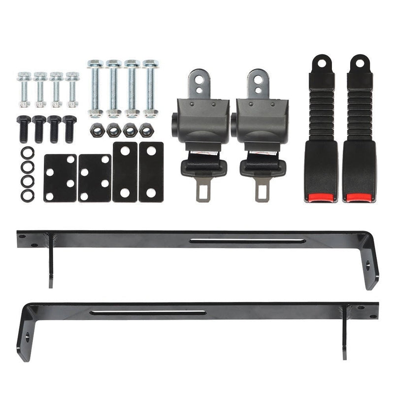 DURAFORCE Golf Cart Seat Belt Bracket Kit for EZGO Yamaha Club Car 42" 35" 6.9