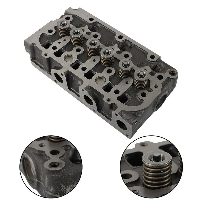 DURAFORCE Kubota D782 Metal Engine Cylinder Head Assembly with Valve & Gasket Kit