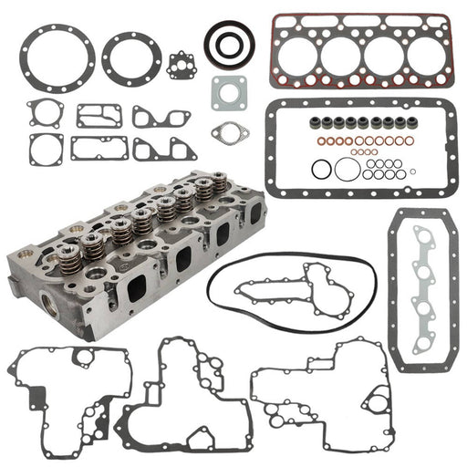 DURAFORCE V1902 Cylinder Head with Valves & Full Gasket for Kubota New Holland Thomas