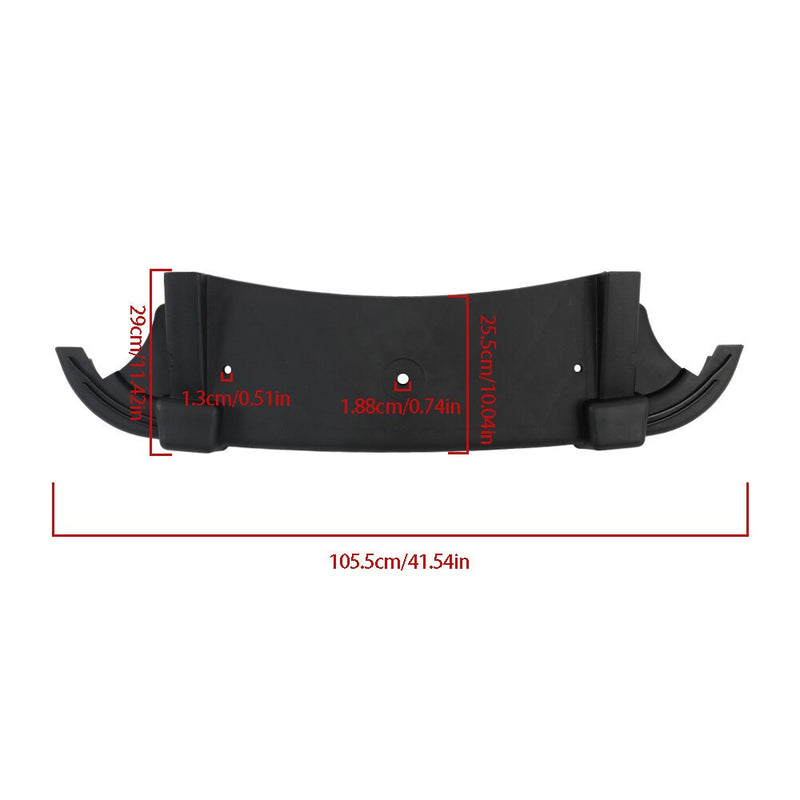 DURAFORCE E-Z-GO RXV 2008+ Rear Bumper Black 603819 Golf Cart Replacement Part