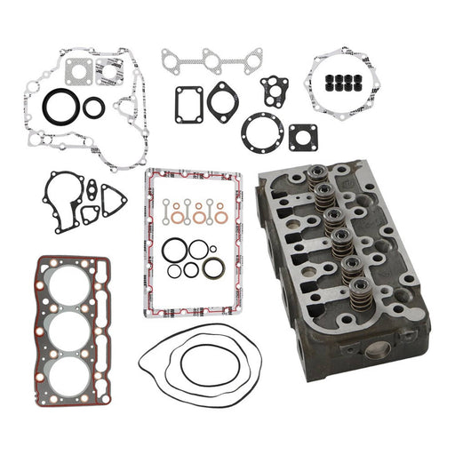 DURAFORCE Kubota D905 Cylinder Head Assembly with Valves & Full Gasket Kit Complete