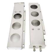 DURAFORCE New 30" Stainless Steel Mud Flap Hanger Light Cutouts Spring Loaded 2.5 Pattern