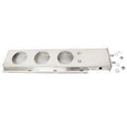DURAFORCE New 30" Stainless Steel Mud Flap Hanger Light Cutouts Spring Loaded 2.5 Pattern