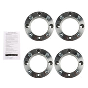 DURAFORCE 4x 2" 4x137 Silver Wheel Spacers M10x1.25 for Kawasaki Mule 500-610