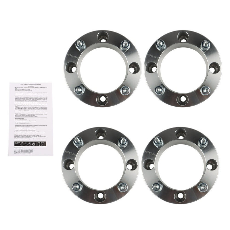 DURAFORCE 4x 2" 4x137 Silver Wheel Spacers M10x1.25 for Kawasaki Mule 500-610