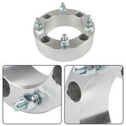 DURAFORCE 4x 2" 4x137 Silver Wheel Spacers M10x1.25 for Kawasaki Mule 500-610
