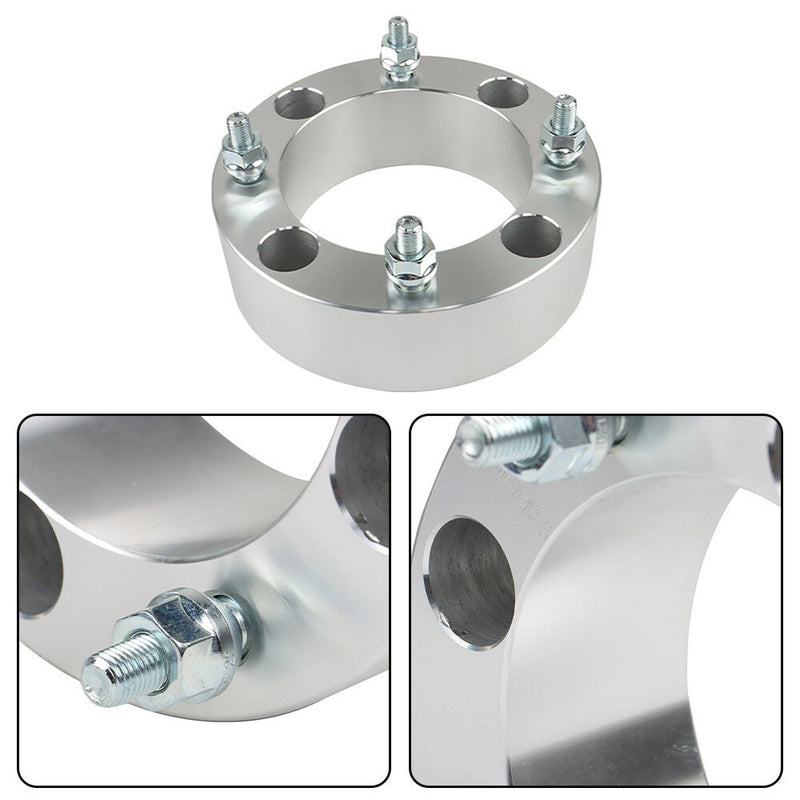 DURAFORCE 4x 2" 4x137 Silver Wheel Spacers M10x1.25 for Kawasaki Mule 500-610