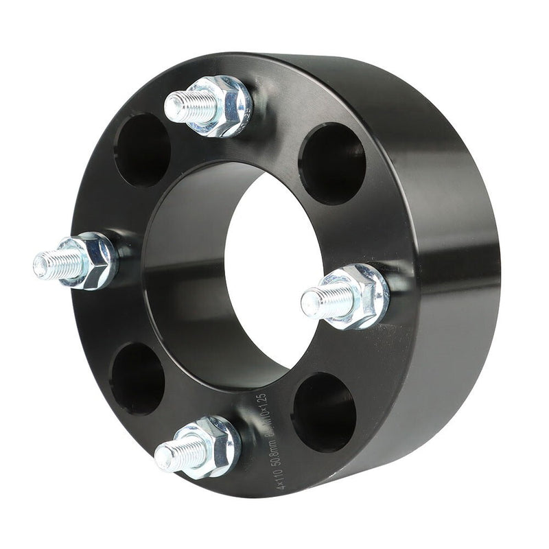 DURAFORCE Suzuki Eiger 400 2002-2007 2" 4x110 Black Wheel Spacers M10x1.25 74mm
