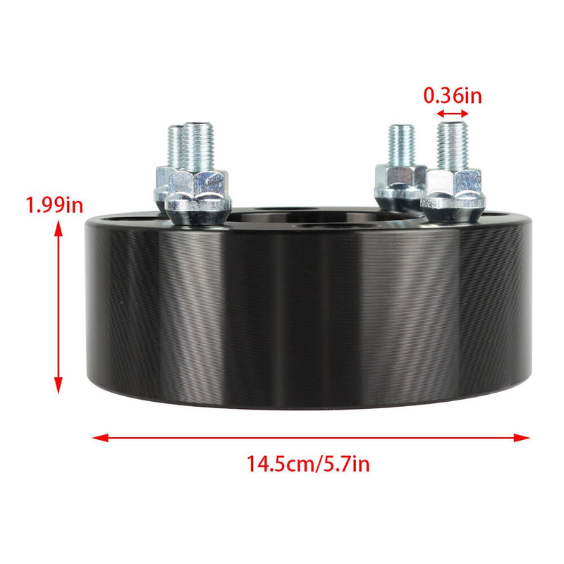 DURAFORCE Suzuki Eiger 400 2002-2007 2" 4x110 Black Wheel Spacers M10x1.25 74mm