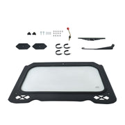 DURAFORCE UTV Full Glass Windshield with Wiper for Polaris RZR 1000 S 2016-2018