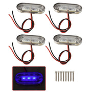DURAFORCE 4x Marine Grade 12V Cool Blue LED Courtesy Lights - Super Bright, New