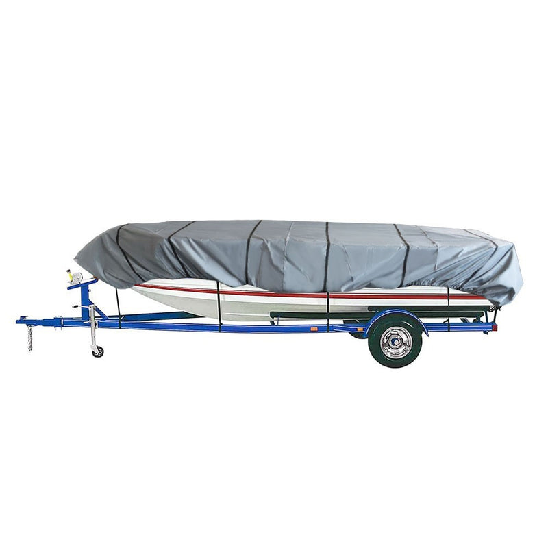 DURAFORCE 12ft Jon Boat Cover Grey 210D Waterproof Trailerable 56inch