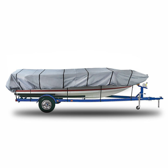 DURAFORCE 12ft Jon Boat Cover Grey 210D Waterproof Trailerable 56inch