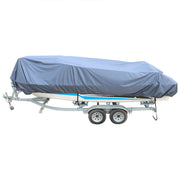 DURAFORCE Waterproof 210D Boat Cover 20-22Ft Trailerable Fishing Ski Bass V-Hull