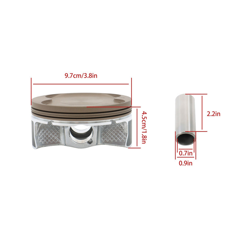 DURAFORCE Polaris Sportsman RZR Ranger 570 99mm Engine Piston Kit 3022288 2204960