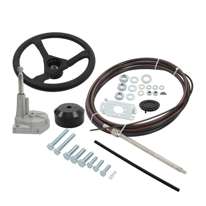 DURAFORCE 16ft Steering Cable SS13716 Boat Rotary Outboard Steering System Kit