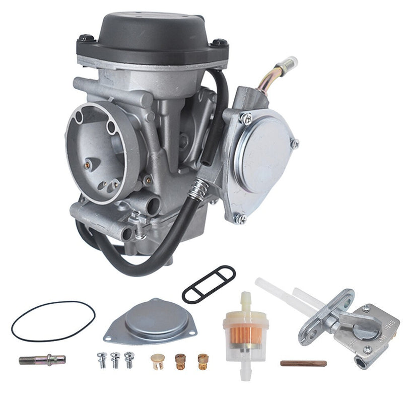 DURAFORCE Carburetor for Suzuki LTZ400 2003-2007 ATV with Fuel Valve Petcock