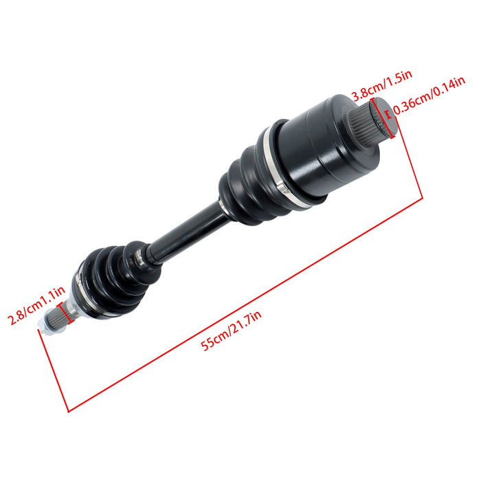 DURAFORCE 2× Rear Left & Right CV Joint Axle for Polaris 1332421 1332511 1332654 1332935