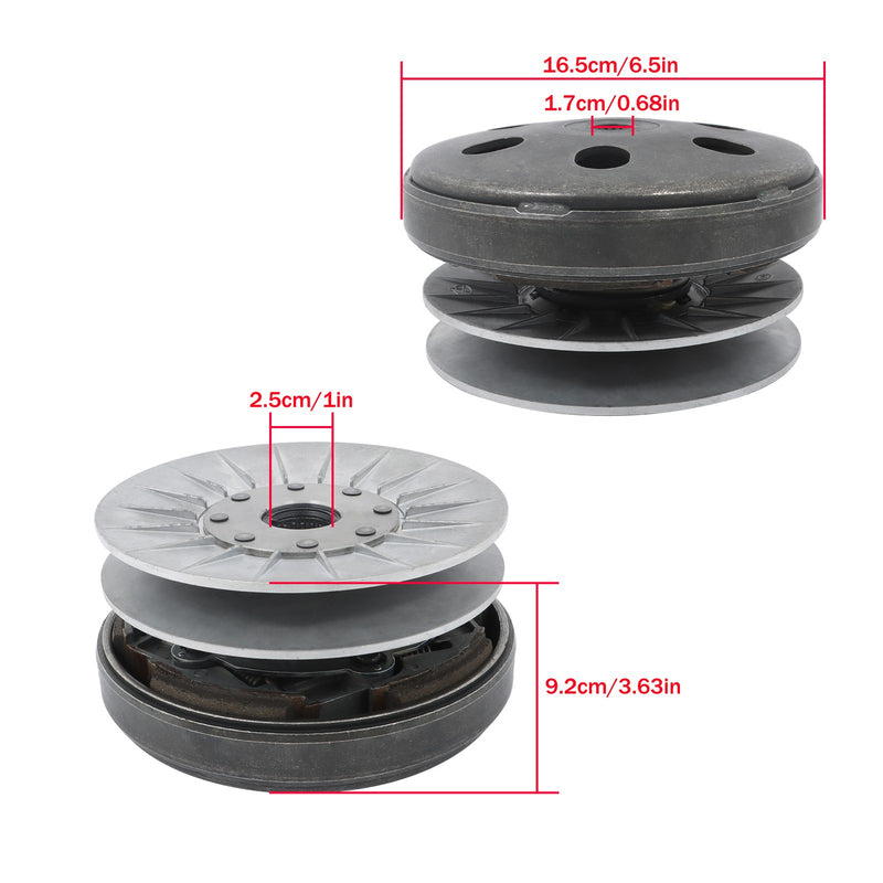 DURAFORCE New Drive Pulley Secondary Clutch for Linhai Bighorn 400 ATV UTV 27248