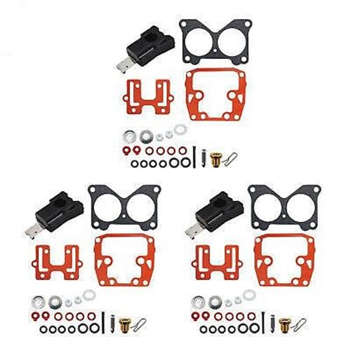 DURAFORCE Triple V6 150-200 Johnson Evinrude Carburetor Rebuild Kit Carb Repair Parts