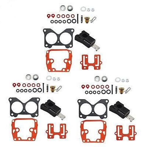 DURAFORCE Triple V6 150-200 Johnson Evinrude Carburetor Rebuild Kit Carb Repair Parts