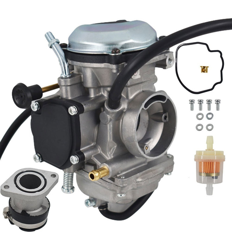 DURAFORCE New Carburetor & Intake Manifold for Yamaha Bear Tracker 250 YFM250 Big Bear 350