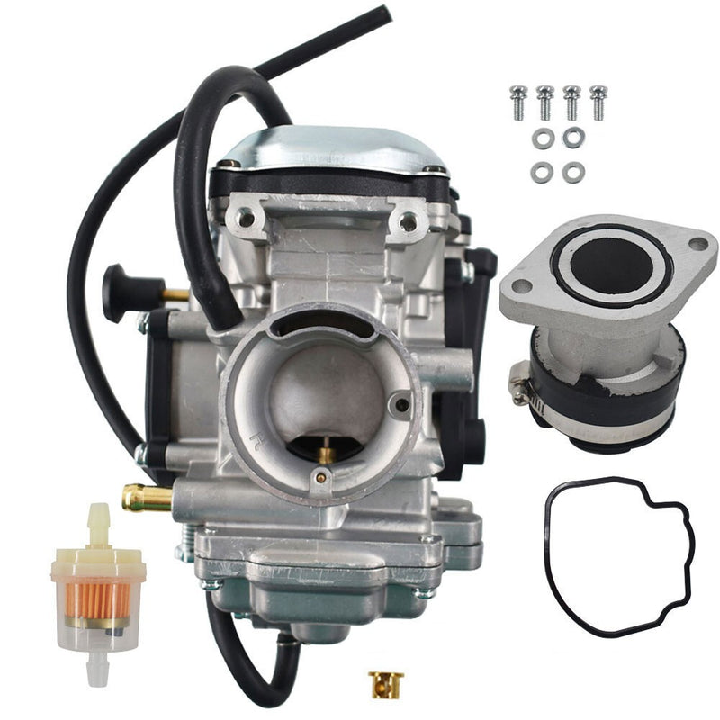 DURAFORCE New Carburetor & Intake Manifold for Yamaha Bear Tracker 250 YFM250 Big Bear 350
