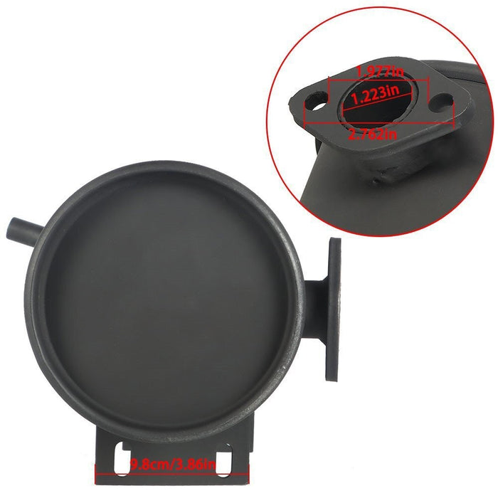 DURAFORCE Golf Cart Exhaust Muffler Set 14396-G1 15460-G1 for 1976-1987 E-Z-GO