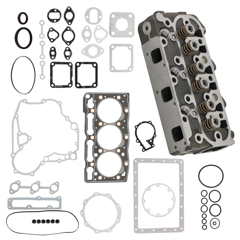 DURAFORCE Kubota D1005 Engine Cylinder Head & Full Gasket Kit 16027-03043 Complete