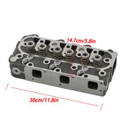 DURAFORCE Kubota D1005 Engine Cylinder Head & Full Gasket Kit 16027-03043 Complete