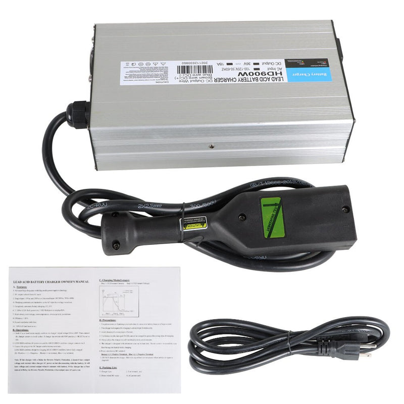 DURAFORCE EZGO TXT 36V 18A Golf Cart Battery Charger with Boxer Plug Compatible Fit