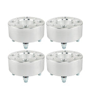 DURAFORCE ATV Wheel Flange 2" 50mm 4x101.6mm Hub 62mm Thread 1/2"x20 Silver 4pcs