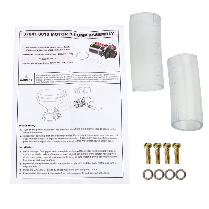 DURAFORCE 12V Motor Pump Assembly 74001-2460 for 37041-0010 Marine Electric Toilet