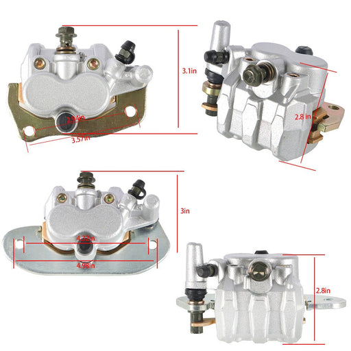 DURAFORCE Yamaha Rhino 700 2008-2013 Front & Rear Brake Calipers with Pads Set