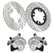 DURAFORCE Yamaha Grizzly 350 2007-2012 Front Brake Calipers & Rotors Set YFM350G