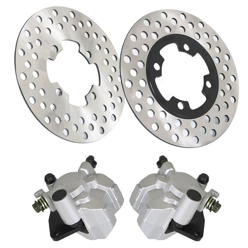 DURAFORCE Yamaha Grizzly 350 2007-2012 Front Brake Calipers & Rotors Set YFM350G
