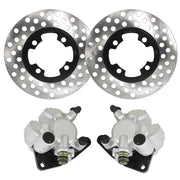 DURAFORCE Yamaha Grizzly 350 2007-2012 Front Brake Calipers & Rotors Set YFM350G