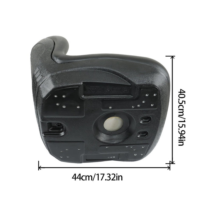 DURAFORCE New Skid Steer Black Bucket Seat for John Deere 240 250 315 328D 332 7775