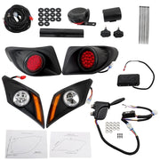 DURAFORCE LED Street Legal Golf Cart Light Kit for Yamaha Drive2 2017-Up Deluxe G&E