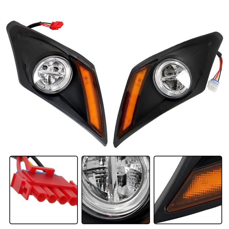 DURAFORCE LED Street Legal Golf Cart Light Kit for Yamaha Drive2 2017-Up Deluxe G&E