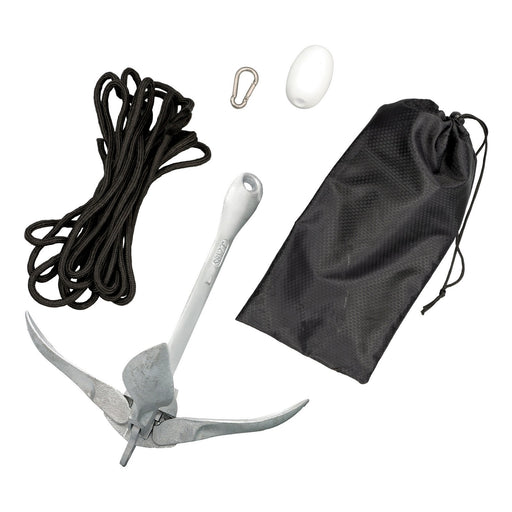 DURAFORCE 3.2kg White Folding Grapnel Anchor for Boat Marine Kayak - 1PCS Set