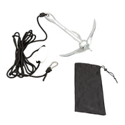 DURAFORCE 3.2kg White Folding Grapnel Anchor for Boat Marine Kayak - 1PCS Set