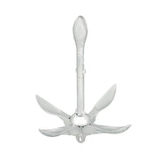 DURAFORCE 3.2kg White Folding Grapnel Anchor for Boat Marine Kayak - 1PCS Set