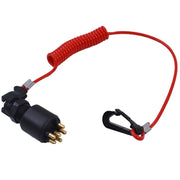 DURAFORCE Ignition Key Switch with Safety Lanyard for Evinrude Johnson 175974