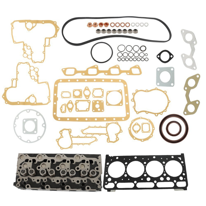 DURAFORCE Kubota Bobcat V2203 Cylinder Head & Full Gasket Kit for 753 763 773 Models