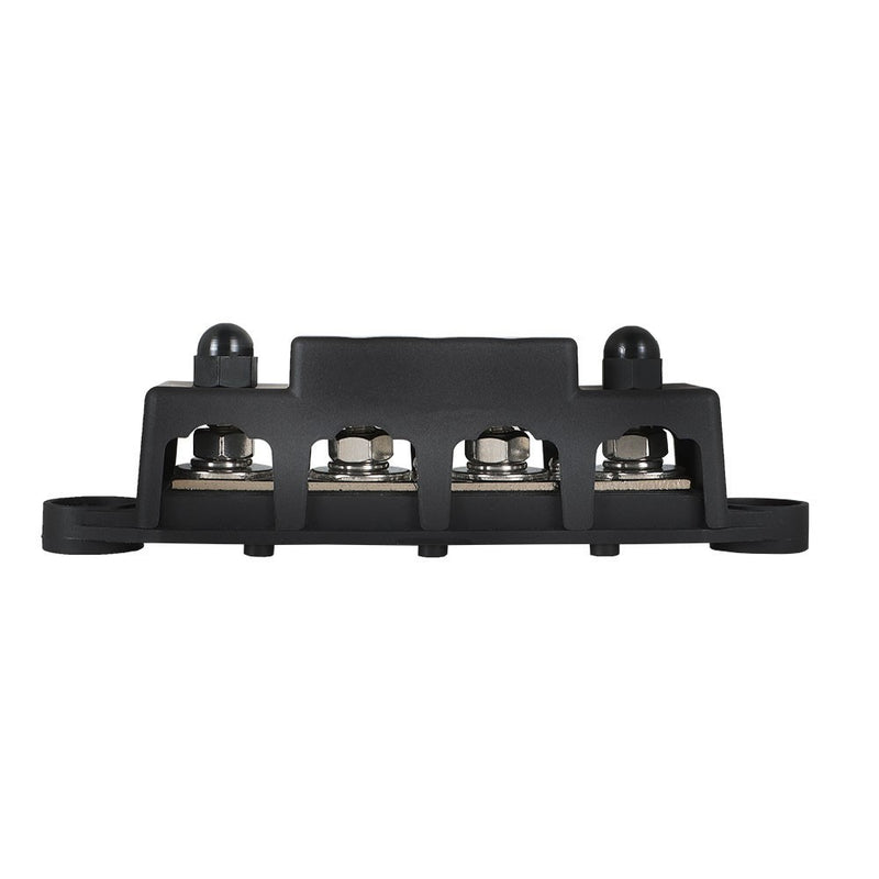 DURAFORCE Black 4 Post Busbar 5/16" 12V 250A Power Distribution Block with Cover
