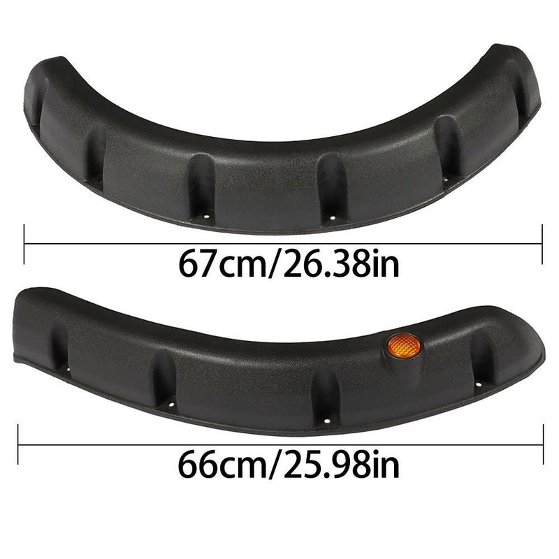 DURAFORCE 4pcs Fender Flares for Yamaha Drive G29 Golf Cart - Front & Rear Set